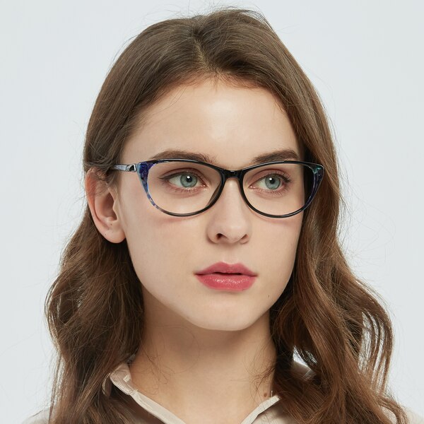 Acacia Cat Eye Black Full-Frame TR90 Eyeglasses | GlassesShop