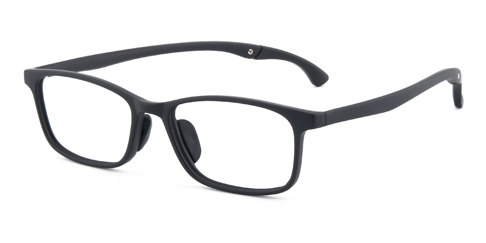 Goodland Black Rectangle TR90 Eyeglasses