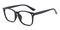 Indianapolis Black Rectangle TR90 Eyeglasses