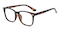 Indianapolis Tortoise Rectangle TR90 Eyeglasses