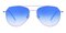 Eileen Silver Aviator Titanium Sunglasses