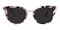 Hilda Petal Tortoise Cat Eye Acetate Sunglasses