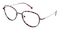 Solana Purple/Tortoise Oval Acetate Eyeglasses