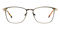 Leo Golden Oval Metal Eyeglasses