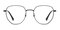 Emma Black Polygon Metal Eyeglasses