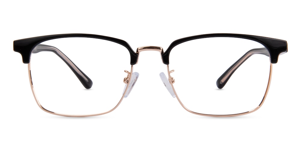 Bainbridge Black/Golden Rectangle TR90 Eyeglasses