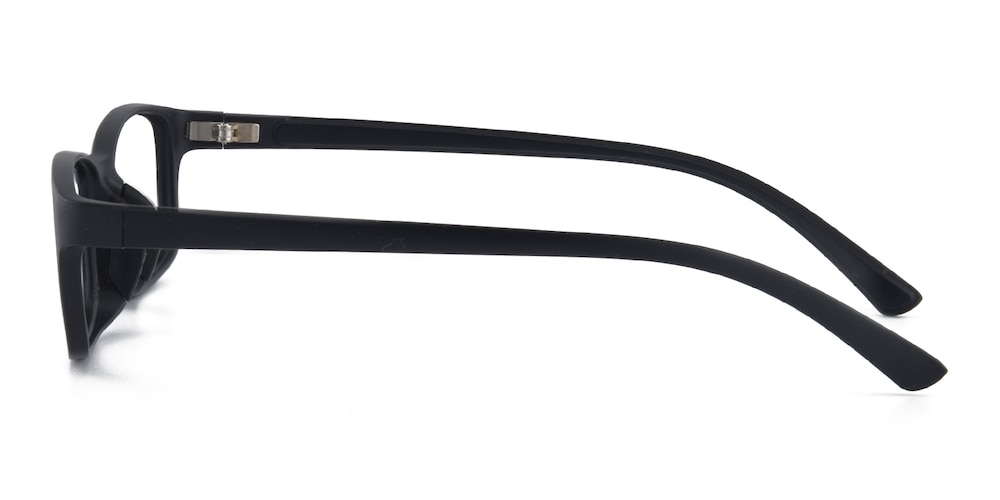 Naperville Black Rectangle TR90 Eyeglasses