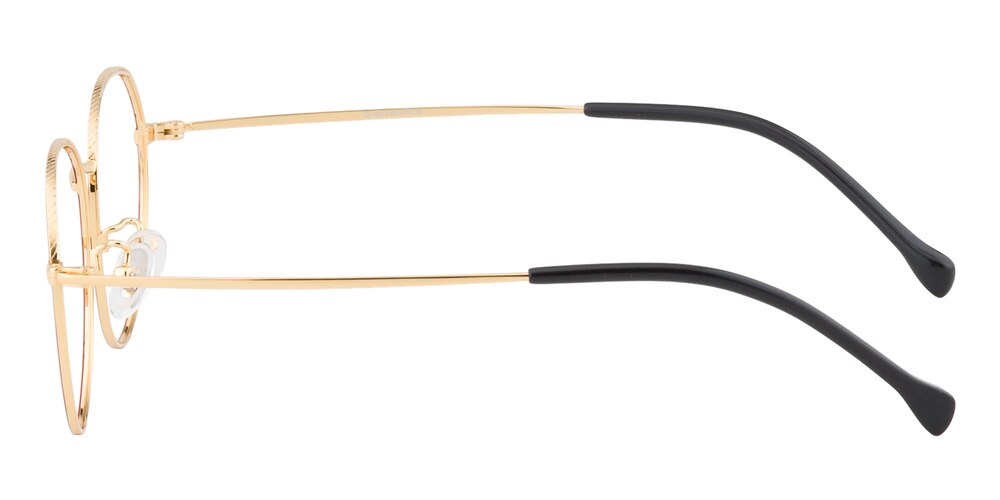 Bblythe Red/Golden Oval Titanium Eyeglasses