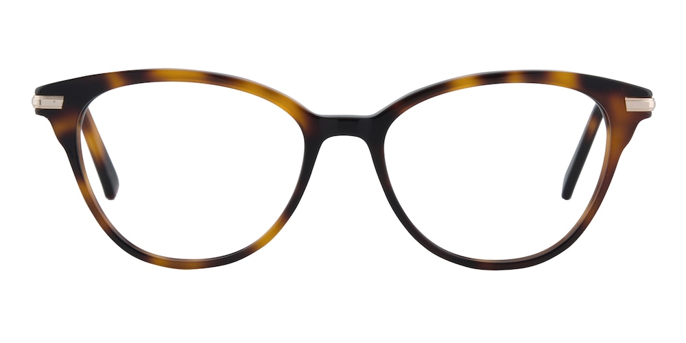 Dolores Tortoise/Golden Cat Eye Acetate Eyeglasses