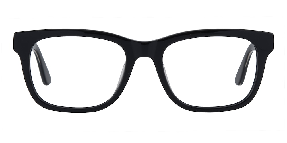 Baker Black Rectangle Acetate Eyeglasses
