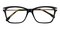 NewHaven Green/Silver/Tortoise Rectangle Acetate Eyeglasses