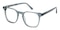 KeyWest Gray Square Acetate Eyeglasses