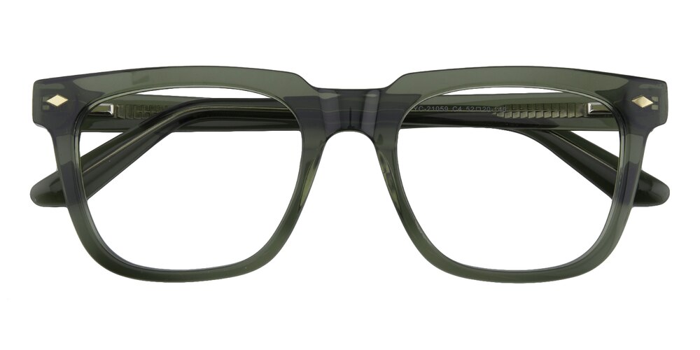 Kissimmee Green Square Acetate Eyeglasses