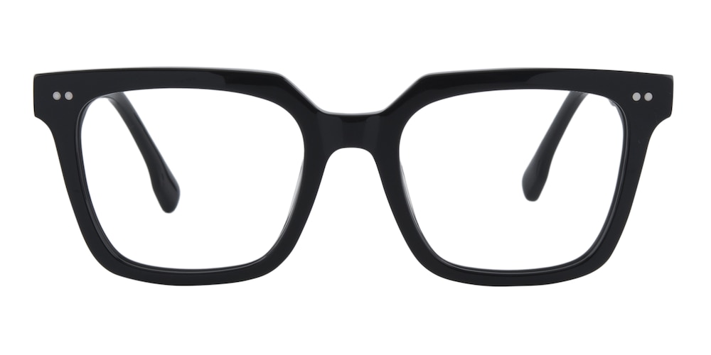 Panama Black Square Acetate Eyeglasses