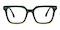 Panama Green/Brown Square Acetate Eyeglasses