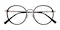 Westlake Black/Golden Round Acetate Eyeglasses