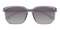 Albany Gray Rectangle TR90 Sunglasses
