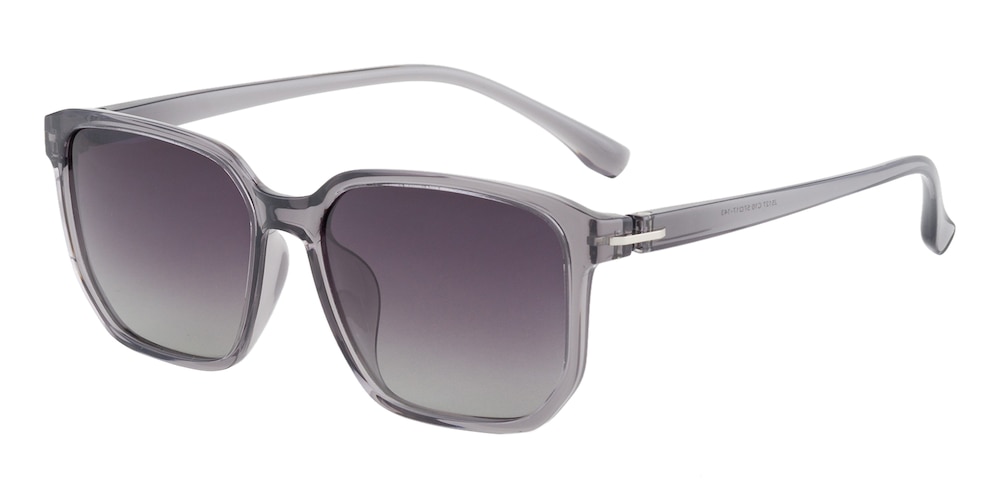 Albany Gray Rectangle TR90 Sunglasses