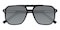Shreveport Black Aviator TR90 Sunglasses