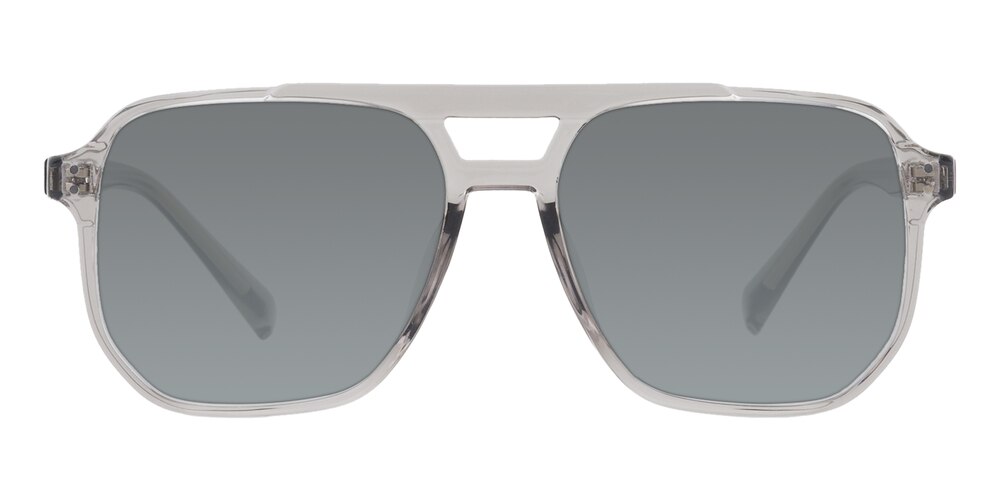 Shreveport Gray Aviator TR90 Sunglasses