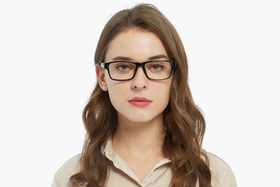 BowlingGreen Rectangle Black Full-Frame TR90 Eyeglasses | GlassesShop