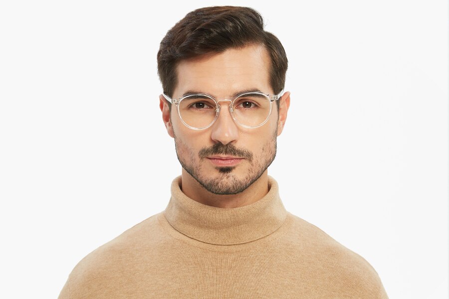 Glendale Classic Wayframe Crystal Eyeglasses