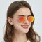 Auburn Golden Aviator Metal Sunglasses