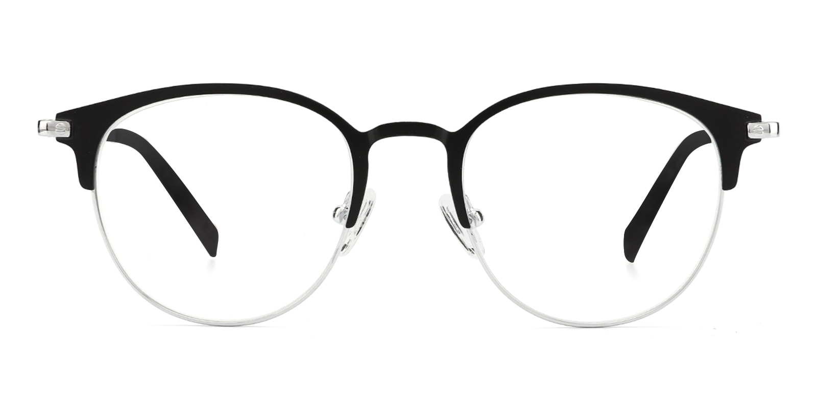 Burke Round Black Eyeglasses | Glassesshop
