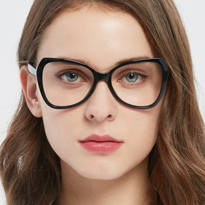 Eleanore Black Cat Eye TR90 Eyeglasses