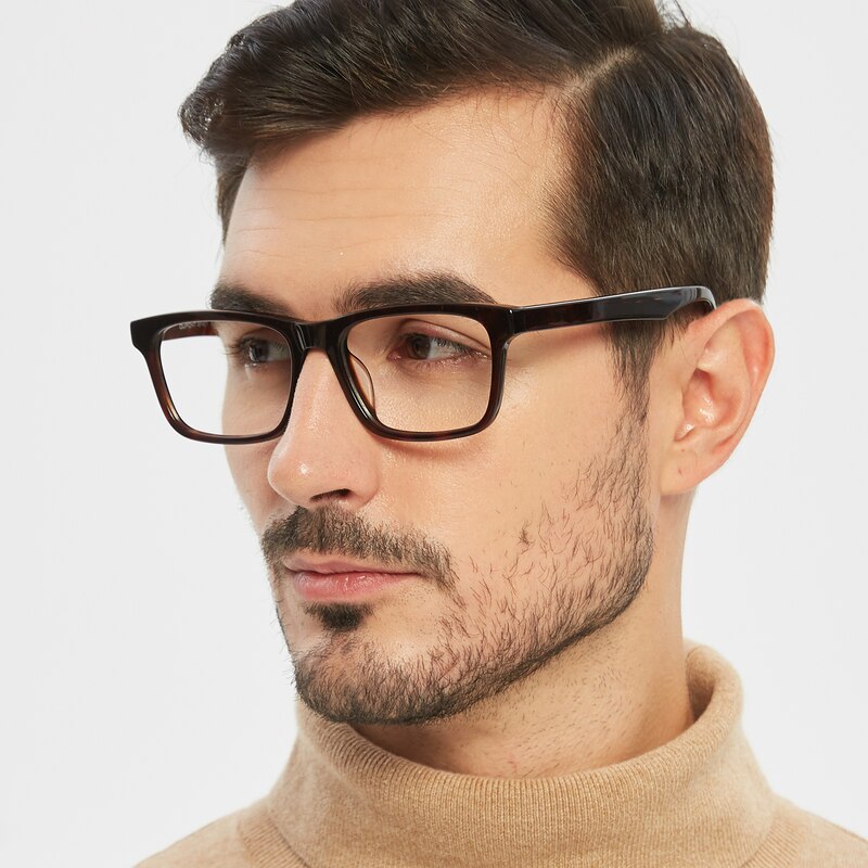 Arvin Tortoise Rectangle Acetate Eyeglasses