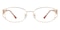 Ardmore Rose Gold Oval Metal Eyeglasses