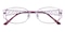 Ardmore Purple Oval Metal Eyeglasses