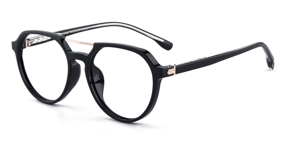 Mentor Black Aviator TR90 Eyeglasses