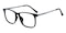 Grove Black/Gray Rectangle TR90 Eyeglasses