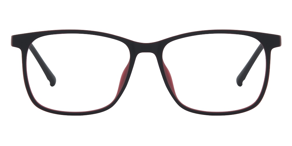 Grove Black/Red Rectangle TR90 Eyeglasses