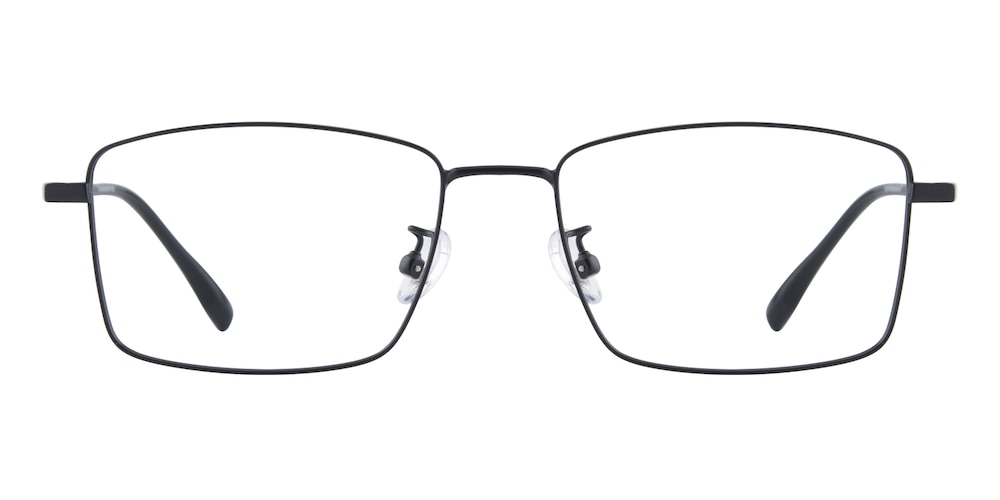 Chapman Black Rectangle Titanium Eyeglasses