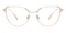 Susanna Rose Gold Cat Eye Titanium Eyeglasses