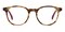 Oklahoma Tortoise/Red Round Acetate Eyeglasses