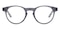 Lawton Gray Round Acetate Eyeglasses