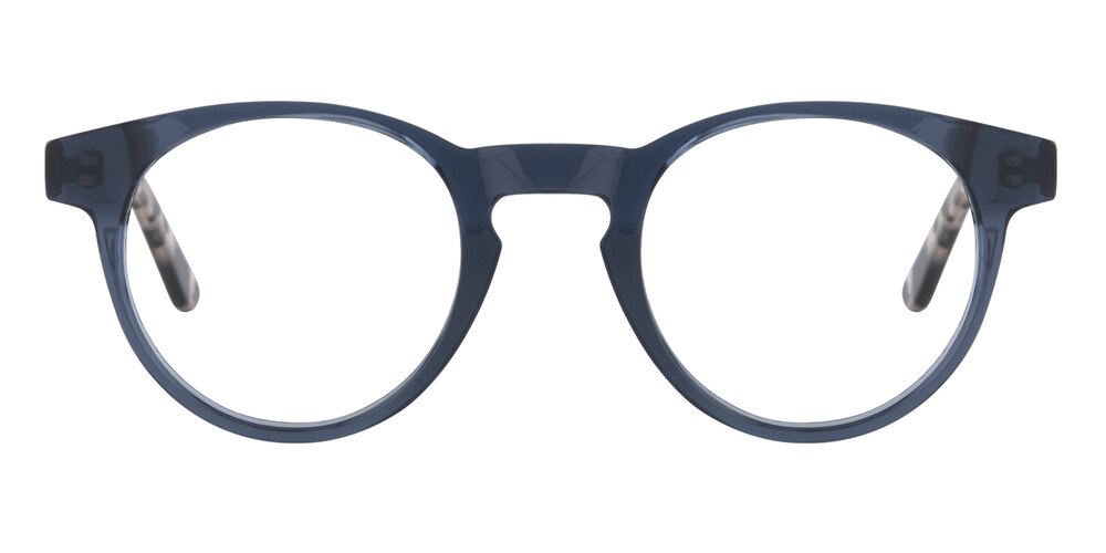 Lawton Grayish Blue/Tortoise Round Acetate Eyeglasses