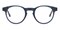 Lawton Grayish Blue/Tortoise Round Acetate Eyeglasses