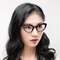 Jessica Black Cat Eye TR90 Eyeglasses