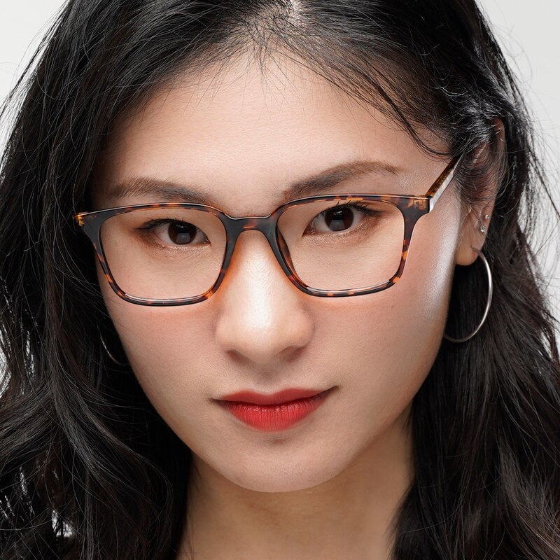 Lubbock Rectangle Tortoise Eyeglasses