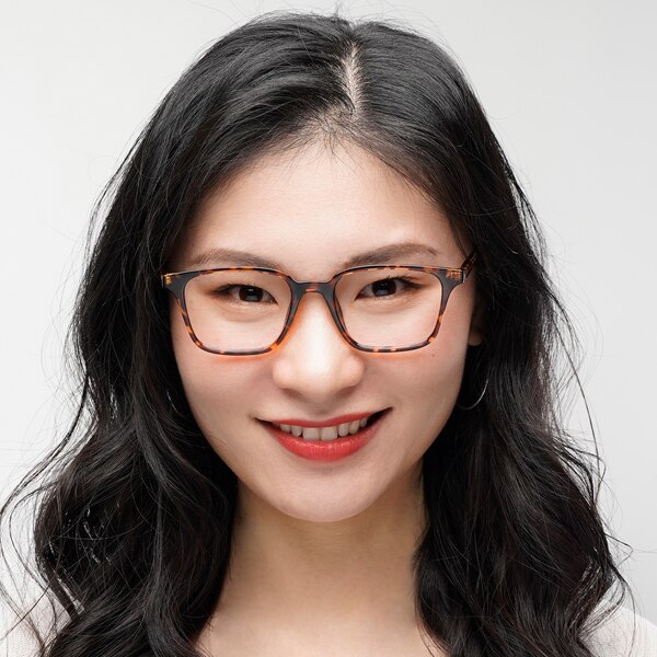 Lubbock Rectangle Tortoise Eyeglasses