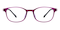 Bray Purple Oval TR90 Eyeglasses