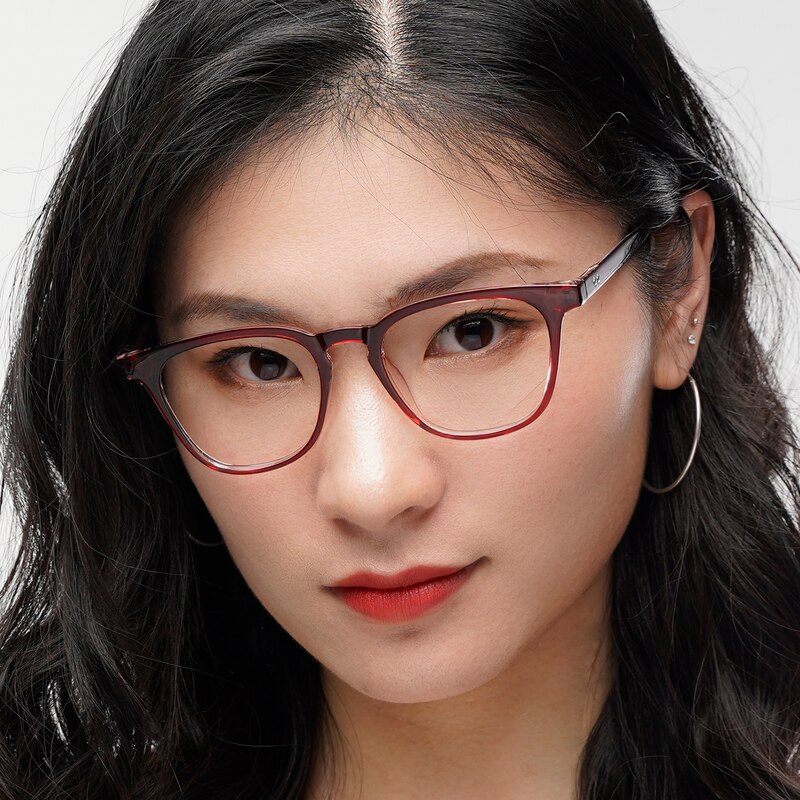 Tacab Red Square TR90 Eyeglasses