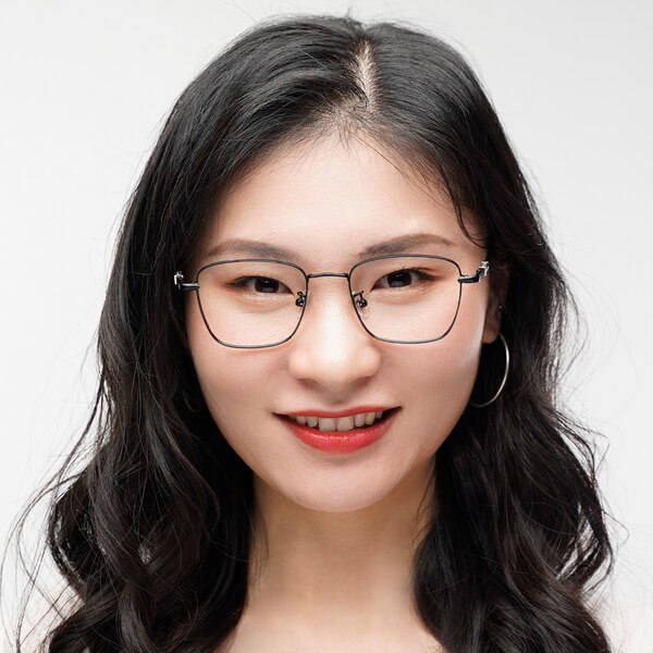 Topeka Square Black Eyeglasses
