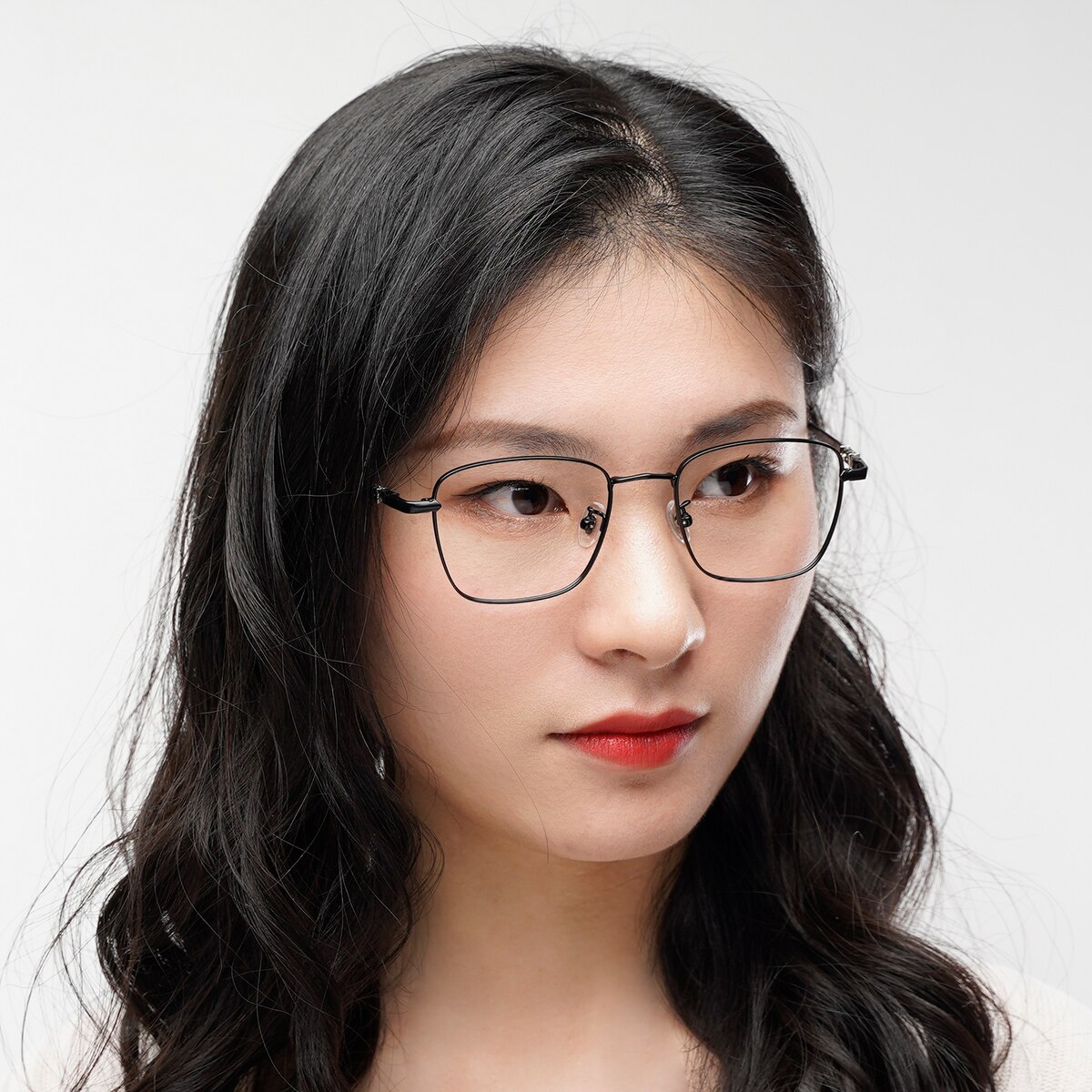 Topeka Square Black Eyeglasses