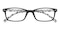 Evansville Black Rectangle TR90 Eyeglasses