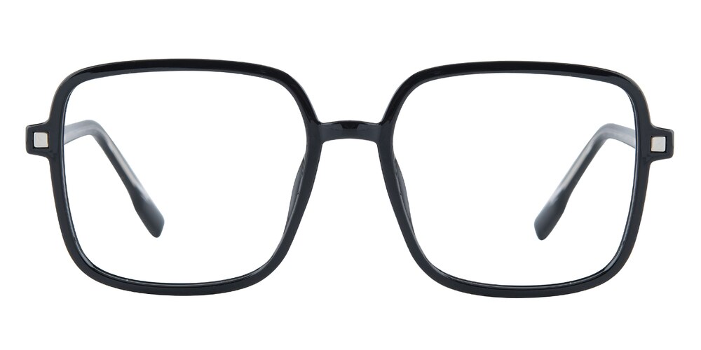 DesMoines Black Square TR90 Eyeglasses